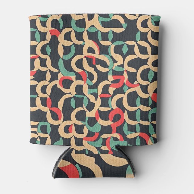 Luxury Abstract Pattern Can Cooler (Front)