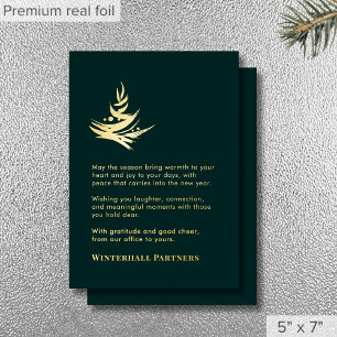 Luxury Abstract Tree Green Gold