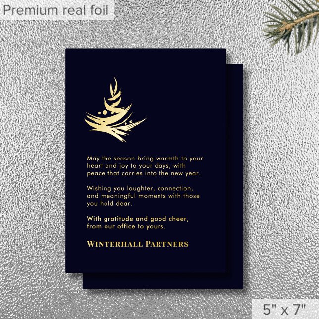Luxury Abstract Tree Navy Blue Gold (Creator Uploaded)