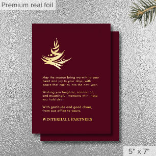 Luxury Abstract Tree Red Gold