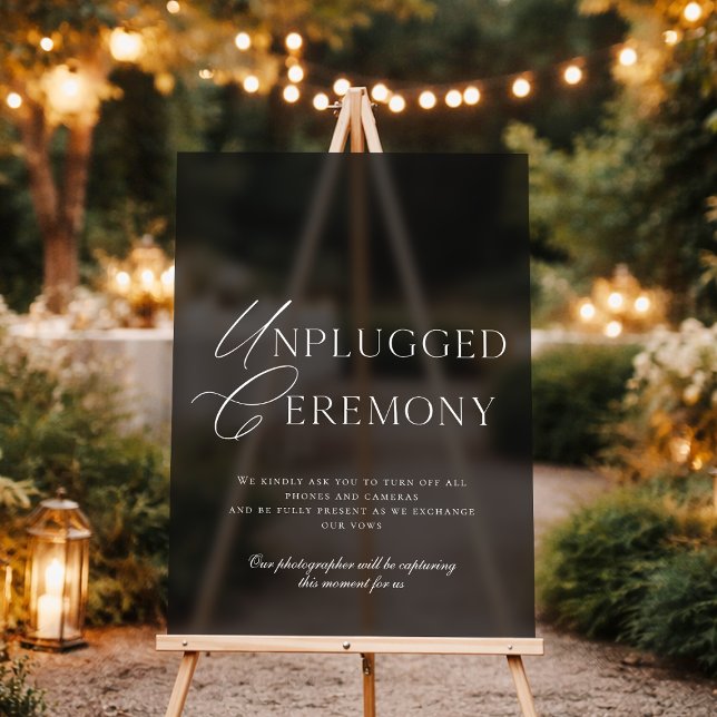 Luxury Acrylic Unplugged Ceremony Sign  (Creator Uploaded)