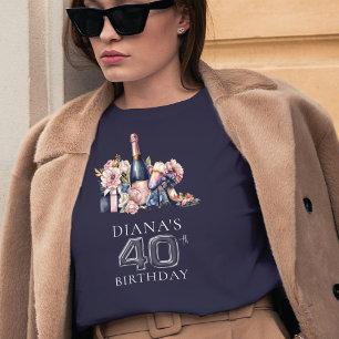 Luxury Adult Birthday 40th Personalised T-Shirt