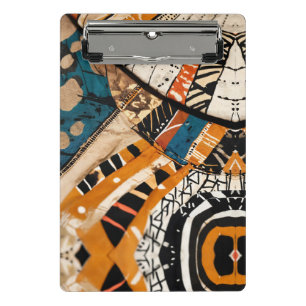 Luxury African Caribbean Heritage Multicolor Mini Clipboard