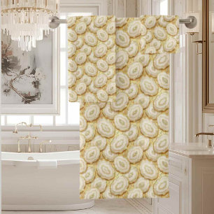 Luxury Agate   Geode Towel Set - White & Gold