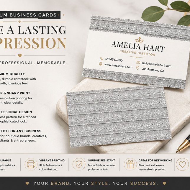 Luxury Art Deco Business Cards (Creator Uploaded)