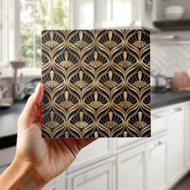 Luxury Art Deco Fan Geometric Pat#5 ID1196 Tile (Creator Uploaded)
