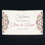 Luxury Artistic Botanical Floral Paisley Wedding Banner<br><div class="desc">Beautiful Invitation to celebrate Special occasions and festivals comes with digital and E-invitation as per your request. We would love to replicate our designs to make multiple products like rsvp cards, labels envelopes, and more. Customisation is available for ready to print on request at info@shamaurcreatif@gmail.com. Look Forward to hearing from...</div>