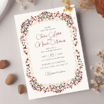 Luxury Artistic Botanical Floral Paisley Wedding Invitation<br><div class="desc">Beautiful Invitation to celebrate Special occasions and festivals comes with digital and E-invitation as per your request. We would love to replicate our designs to make multiple products like rsvp cards, labels envelopes, and more. Customisation is available for ready to print on request at info@shamaurcreatif@gmail.com Look Forward to hearing from...</div>