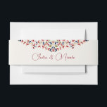 Luxury Artistic Botanical Floral Paisley Wedding Invitation Belly Band<br><div class="desc">Beautiful Invitation to celebrate Special occasions and festivals comes with digital and E-invitation as per your request. We would love to replicate our designs to make multiple products like rsvp cards, labels envelopes, and more. Customisation is available for ready to print on request at info@shamaurcreatif@gmail.com. Look Forward to hearing from...</div>