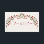 Luxury Artistic Botanical Floral Paisley Wedding Place Card<br><div class="desc">Beautiful Invitation to celebrate Special occasions and festivals comes with digital and E-invitation as per your request. We would love to replicate our designs to make multiple products like rsvp cards, labels envelopes, and more. Customisation is available for ready to print on request at info@shamaurcreatif@gmail.com. Look Forward to hearing from...</div>