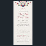 Luxury Artistic Botanical Floral Paisley Wedding Programme<br><div class="desc">Beautiful Invitation to celebrate Special occasions and festivals comes with digital and E-invitation as per your request. We would love to replicate our designs to make multiple products like rsvp cards, labels envelopes, and more. Customisation is available for ready to print on request at info@shamaurcreatif@gmail.com. Look Forward to hearing from...</div>