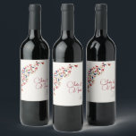 Luxury Artistic Botanical Floral Paisley Wedding Wine Label<br><div class="desc">Beautiful Invitation to celebrate Special occasions and festivals comes with digital and E-invitation as per your request. We would love to replicate our designs to make multiple products like rsvp cards, labels envelopes, and more. Customisation is available for ready to print on request at info@shamaurcreatif@gmail.com. Look Forward to hearing from...</div>