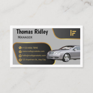 Luxury Automotive Business Card Template Modern