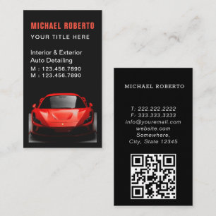 Luxury Automotive Car Services Business Card
