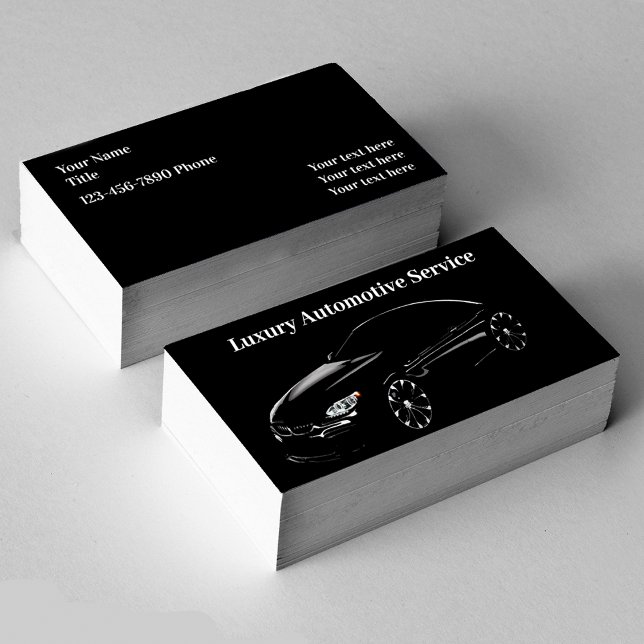 Luxury Automotive Car Services Business Card (Creator Uploaded)