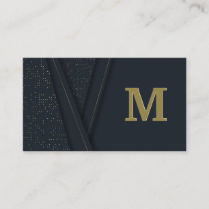 Luxury Background Monogram Business Card