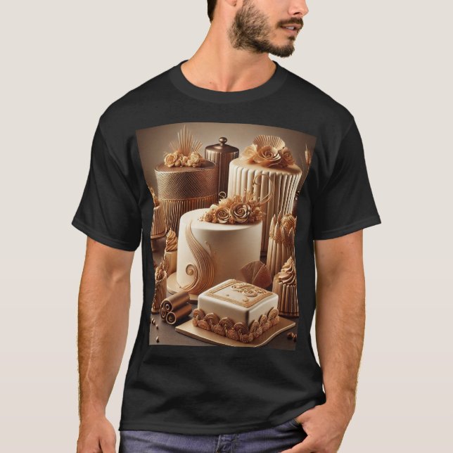 Luxury Baker & Cake Designer T-Shirt (Front)