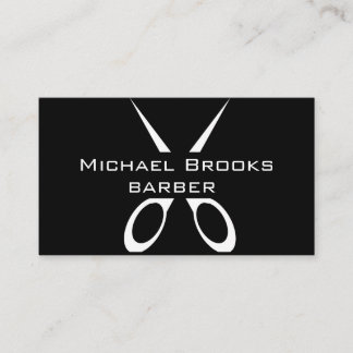 Luxury Barber Business Card | Black & White Style
