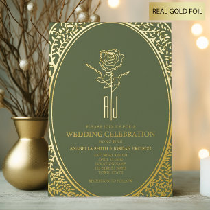 Luxury Baroque Green and Gold Wedding 