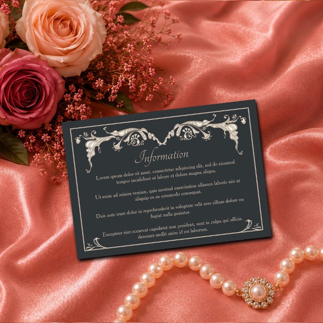 Luxury Baroque Wedding Enclosure Card (Creator Uploaded)