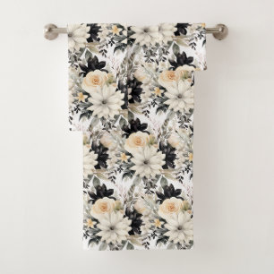 Luxury Bath Towel Set   Pamper Yourself w/ Flowers
