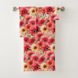 Luxury Bath Towel Set   Pamper Yourself w/ Flowers