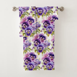 Luxury Bath Towel Set   Pamper Yourself w/ Flowers