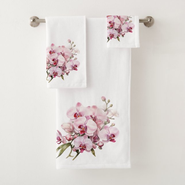 Luxury Bath Towel Set | Pamper Yourself w/ Flowers (Insitu)