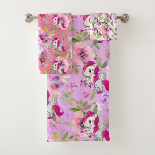 Luxury Bath Towel Set   Pamper Yourself w/ Flowers