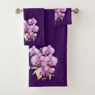 Luxury Bath Towel Set Pamper Yourself w/ Flowers
