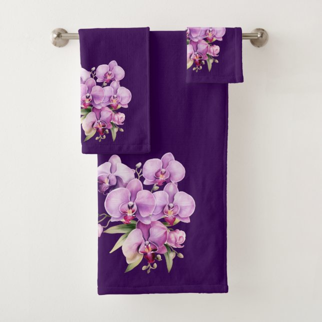 Luxury Bath Towel Set | Pamper Yourself w/ Flowers (Insitu)
