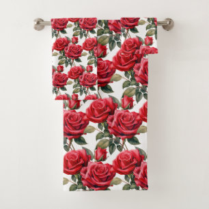 Luxury Bath Towel Set   Pamper Yourself w/ Flowers