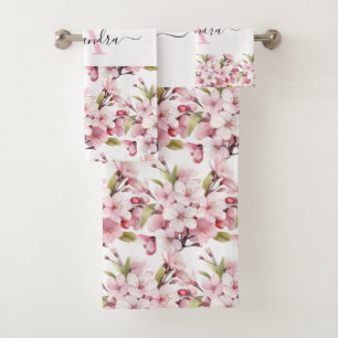 Luxury Bath Towel Set   Pamper Yourself w/ Flowers