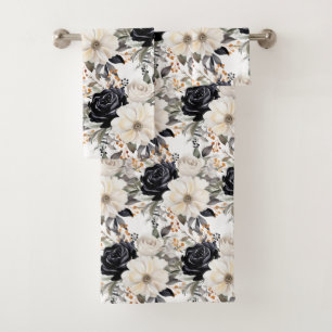 Luxury Bath Towel Set   Pamper Yourself w/ Flowers
