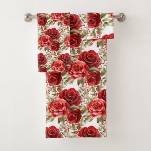 Luxury Bath Towel Set   Pamper Yourself w/ Flowers