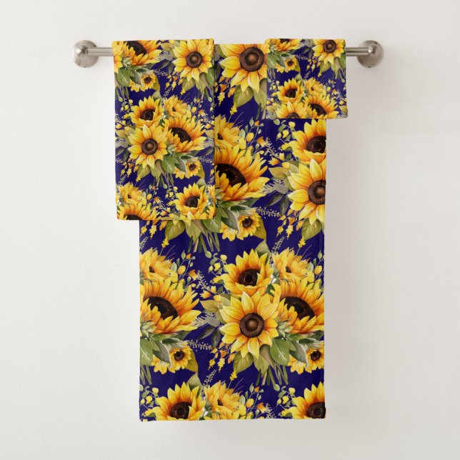 Luxury Bath Towel Set | Pamper Yourself w/ Flowers (Insitu)