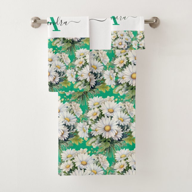 Luxury Bath Towel Set | Pamper Yourself w/ Flowers (Insitu)