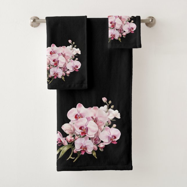 Luxury Bath Towel Set | Pamper Yourself w/ Flowers (Insitu)