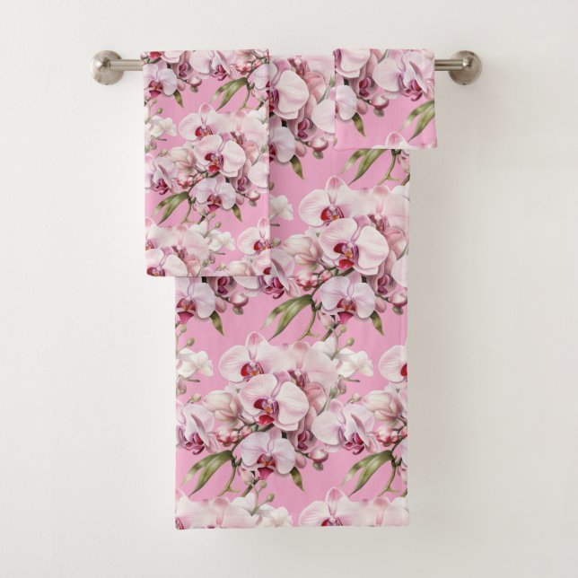 Luxury Bath Towel Set | Pamper Yourself w/ Flowers (Insitu)
