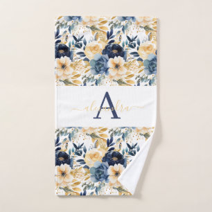 Luxury Bath Towel Set Pamper Yourself w/ Flowers