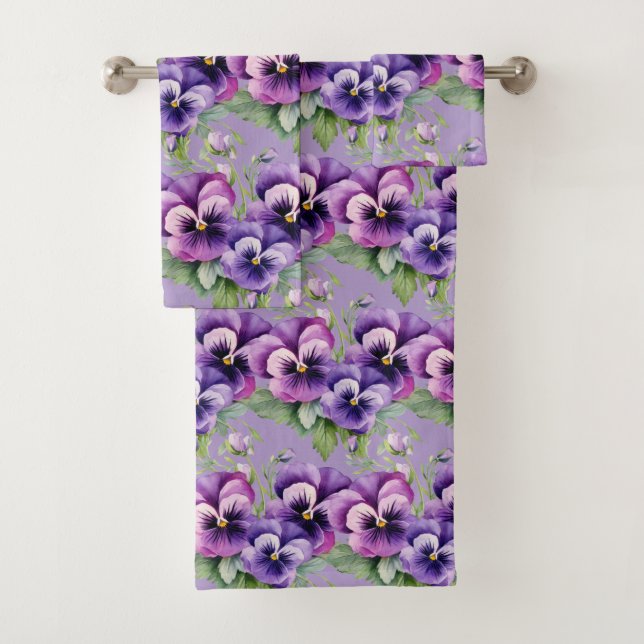 Luxury Bath Towel Set | Pamper Yourself w/ Flowers (Insitu)