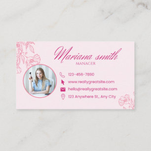 Luxury Beauty Salon Consultant Business Card