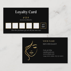 Luxury Beauty Skin Care Loyalty Card