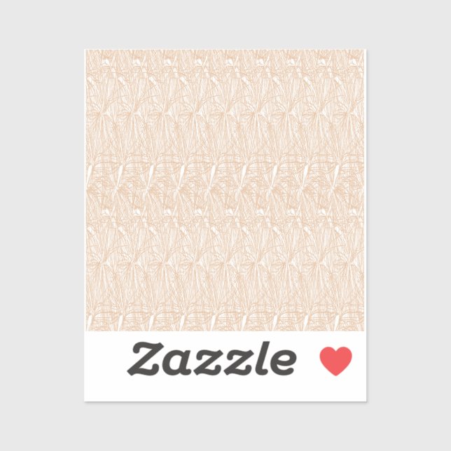 Luxury Beige Abstract Vinyl Stickers (Sheet)