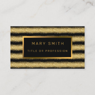 Luxury Best Popular Black Gold Glitter Business Card