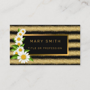 Luxury Best Popular Black Gold Glitter Business Card