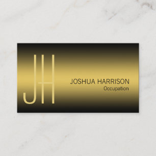 Luxury black and gold elegant business card
