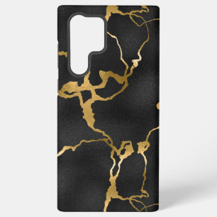 Luxury black and gold pattern glam design samsung galaxy case