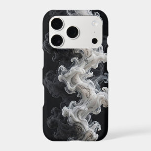 Luxury Black and White Ink Smoke Swirl
