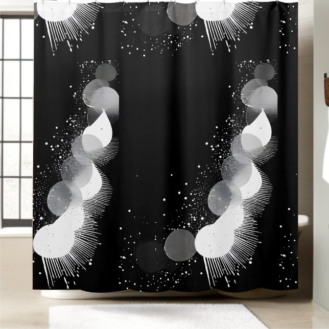 Luxury Black and White Shower Curtain Style 1 (Creator Uploaded)